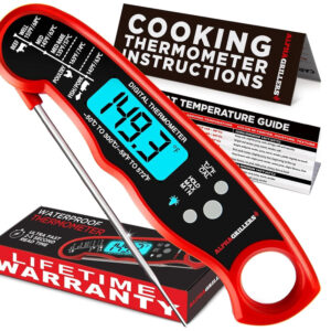 Alpha Grillers Meat Thermometer Digital – Instant Read Food Thermometer for Cooking & Grilling