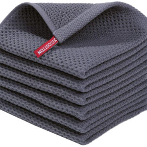 Homaxy 100% Cotton Waffle Weave Kitchen Dish Cloths